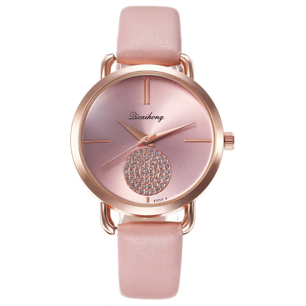

Wish New Style Creative Small Golden Ball Rhine Inlaid Women's Quartz Watch Fashion STUDENT'S Watch Women's on Behalf