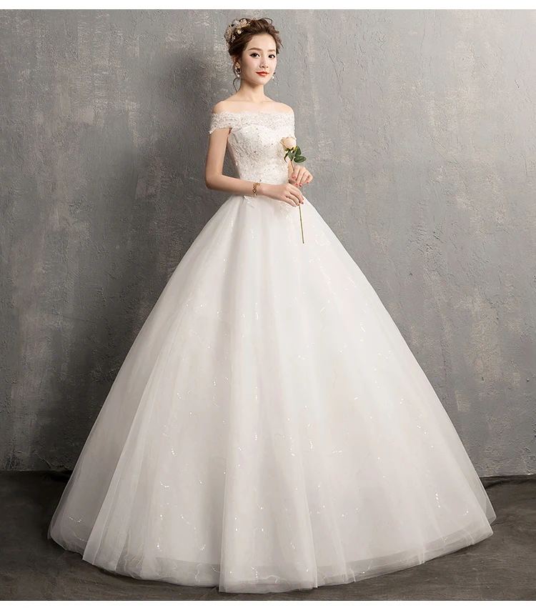 Vestido De Novia кружевное свадебное платье модное платье невесты Быстрая