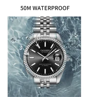 CADISEN Luxury Automatic Stainless Steel Waterproof Men Mechanical Watch