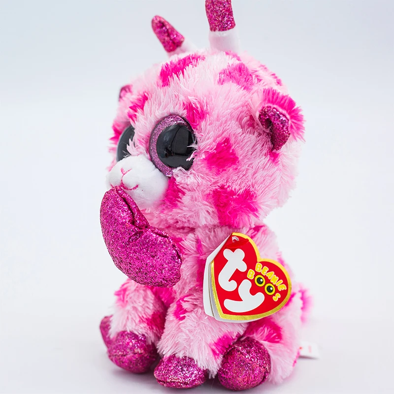 W-F-L Ty Boos Sweetikins Teddy Valentine's Day 15 cm Glubschi Boo' Glitter Eyes 