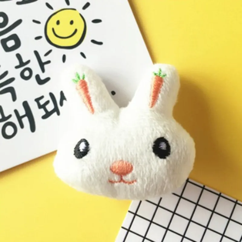Войлочный материал DIY пакет мультфильм Животные тема шерсть комплект Pocked Войлок Брошь булавка/Пылезащитная пробка для мобильного/кулон - Цвет: Rabbit