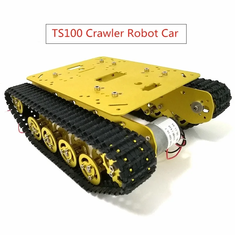 Горячая TS100 робот Смарт Автоцистерна шасси микробит металлическая гусеничная цепь Танк автомобиль для Arduino DIY игрушка + Bluetooth/wifi/ручка