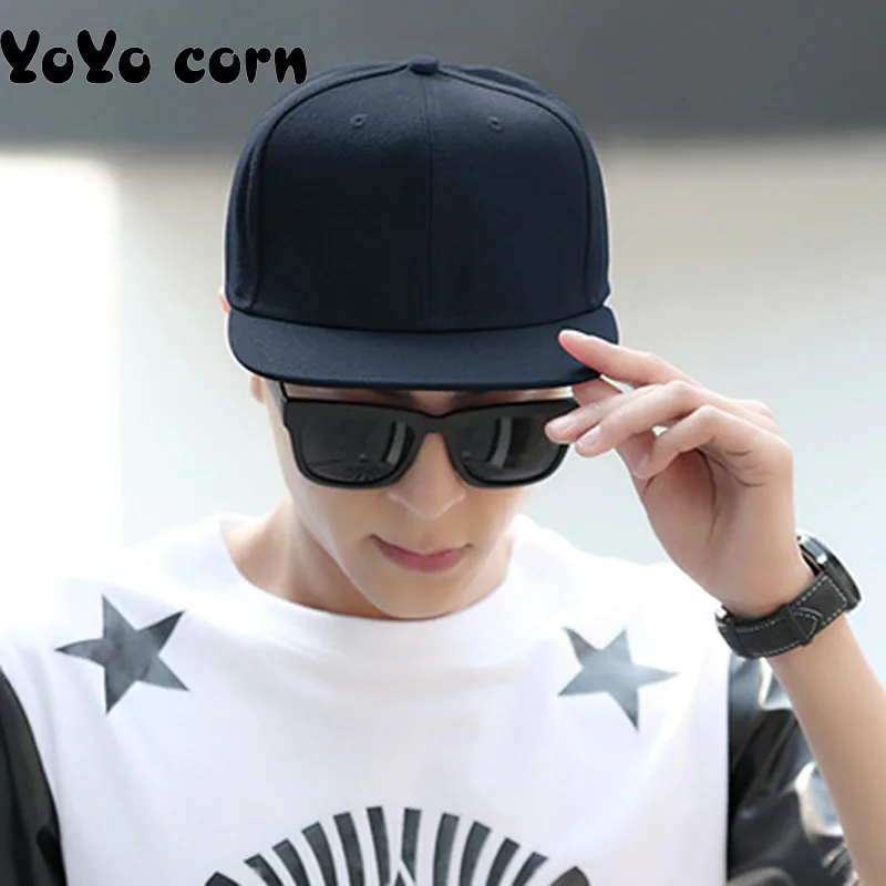 

yoyocornFlat-brimmed hats for men and women light board street dance cap baseball flat cap Spring and autumn outdoor leisure hat