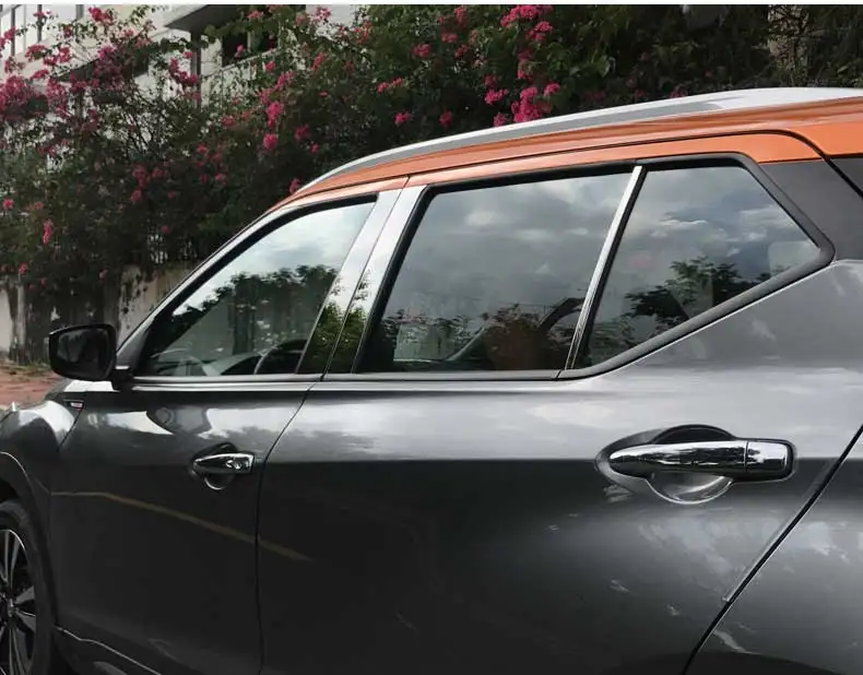 Нержавеющая сталь окна автомобиля Средний пост планки для nissan пинает