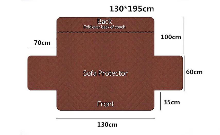Диван крышка собака для детей коврик протектор мебели Реверсивный съемный подлокотник чехлов для 1/2/3 диваны Гостиная
