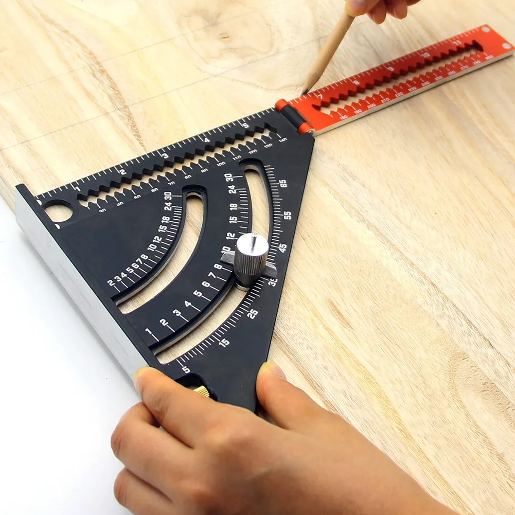 Складная квадратная многофункциональная треугольная линейка транспортир