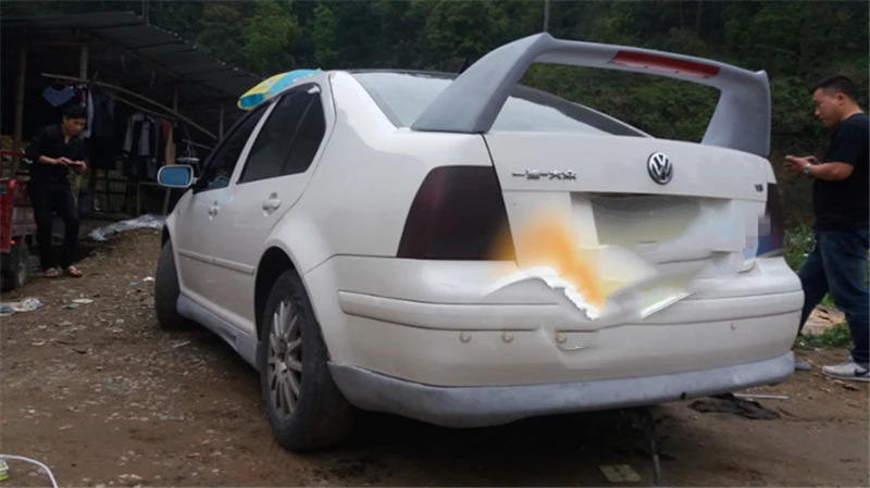 Используется для Volkswagen Bora спойлер 2002 03 04 05 06 год Материал FRP задний высокий GT Крыло автомобиля переоборудование аксессуары