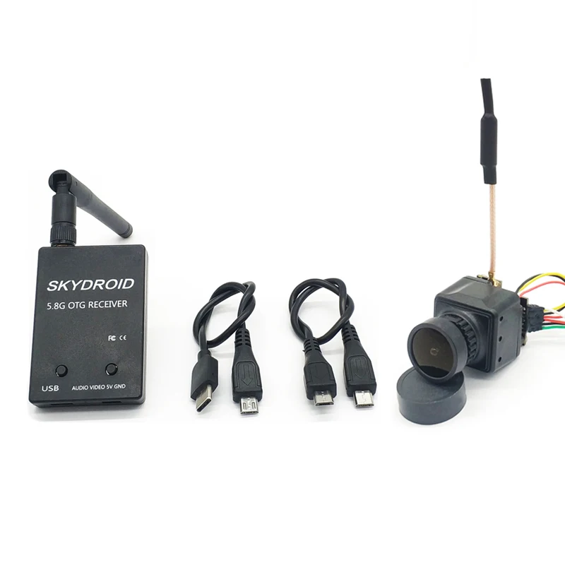 5 8G FPV приемник UVC видео Downlink OTG VR Android телефон с DC 12V CMOS 1200TVL 2 мм широкоугольная
