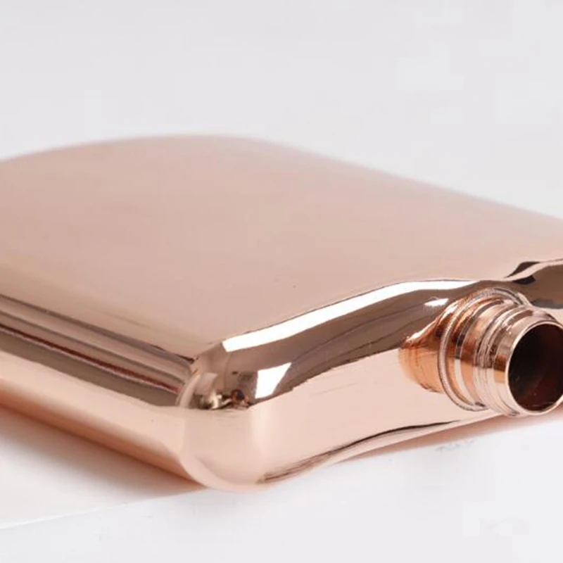 Rose Gold 6 Oz Stainless Steel Vodka Hip Flask Flask for Alcohol Bottle Liquor Whiskey Bottle Groomsmen Gifts with Funnel