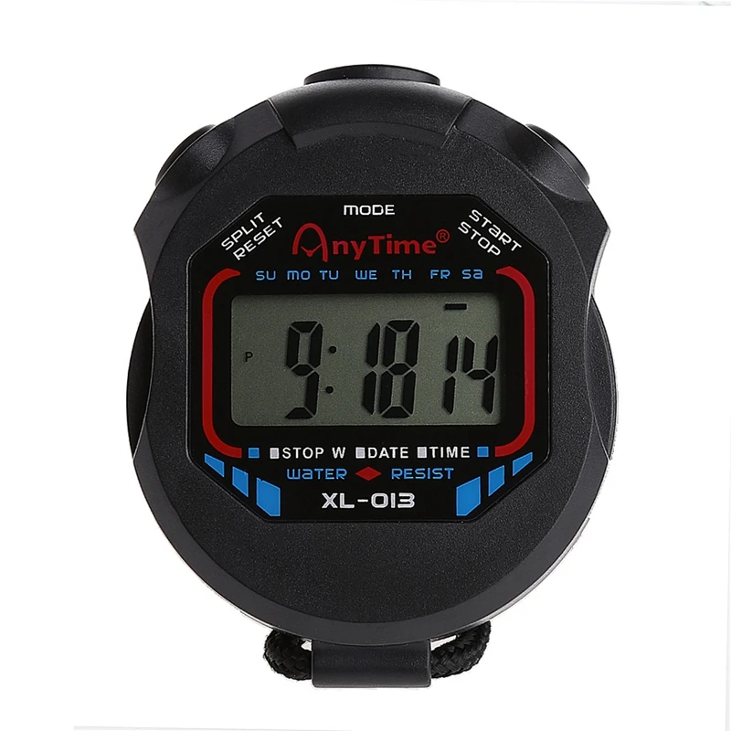 

Classic Digital Handheld LCD Chronograph Sports Stopwatch Timer w/string