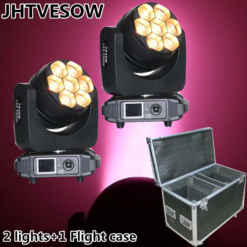 RDM функция 7X40W пиксель DMX512 сценическое освещение светодиодный движущаяся головка Pro приспособление Zoom Wash Эффект луча проектное освещение с ... RDM функция 7X40W пиксель DMX512 сценическое освещение светодиодный движущаяся головка Pro приспособление Zoom Wash Эффект луча проектное освещение с ...