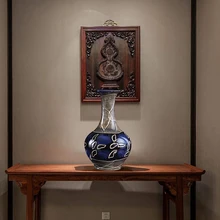 Цзиндэчжэнь керамическая фарфоровая бутылка в китайском стиле креативная ваза украшение традиционное ремесло ручной работы мебель фарфор 6