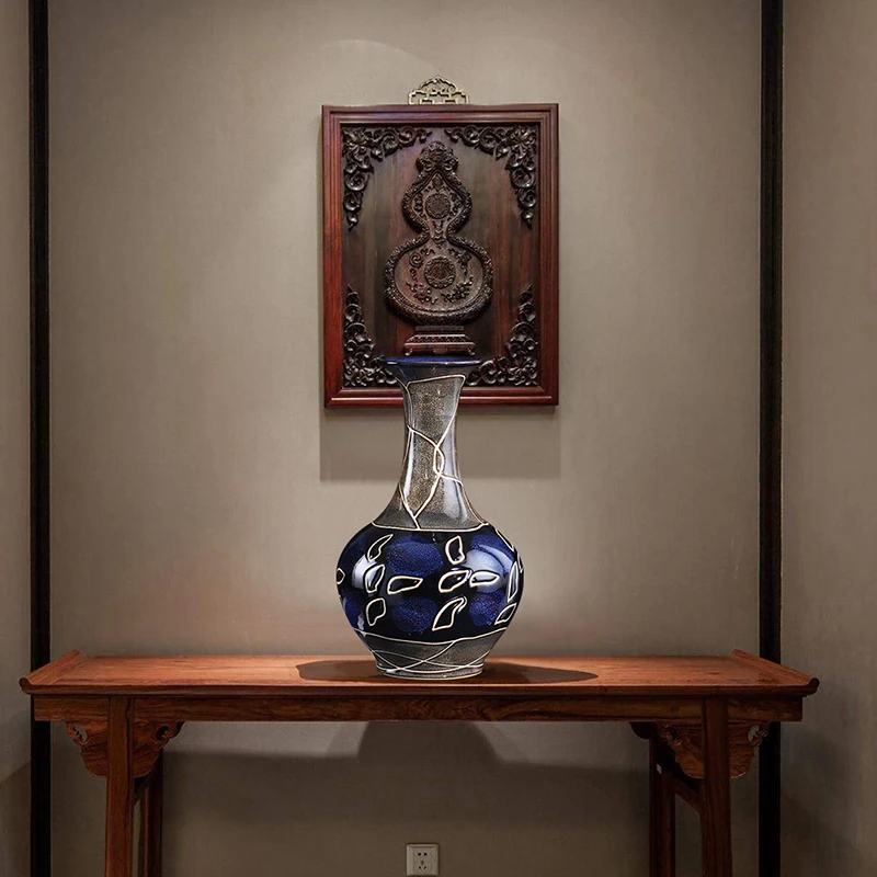 

Jingdezhen Ceramics Porcelain Bottle Chinese Style Creative Vase Decoration Traditional Craft Handmade Furnishings Porcelain 6