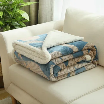 

1pc Super Soft Cashmere Blanket Mink Throw Winter Sofa Cover Bedspread Warm Single Double Bed Plaid Blankets