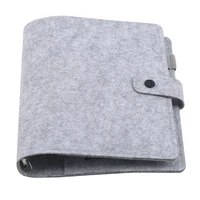 A5 A6 Felt shell fabric notebook Loose Leaf Notebook Paper Planner Inner Page ring binder Stationery Gift Traveler Journal 1