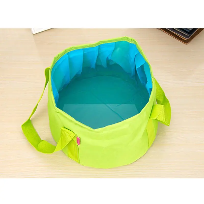 

Portable Collapsible Storage Fishing Bucket Thickening Large Capacity Foot Bathing Bowl Sink Outdoor Travel Folding Bag Buckets
