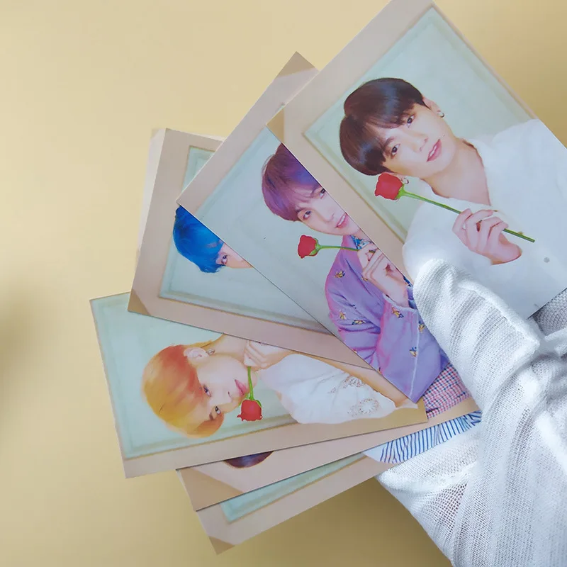 7 шт./компл. KPOP Bangtan мальчики карта душа персона одна сторона ЛОМО карта Фотокнига JUNG KOOK JIMIN JIN Love Yourself