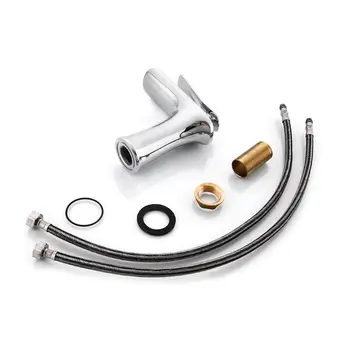 

All Copper Square Bathroom Basin Faucet Creative Basin Hot and Cold Water Mixed Waterfall Single Handle Washbasin Faucet