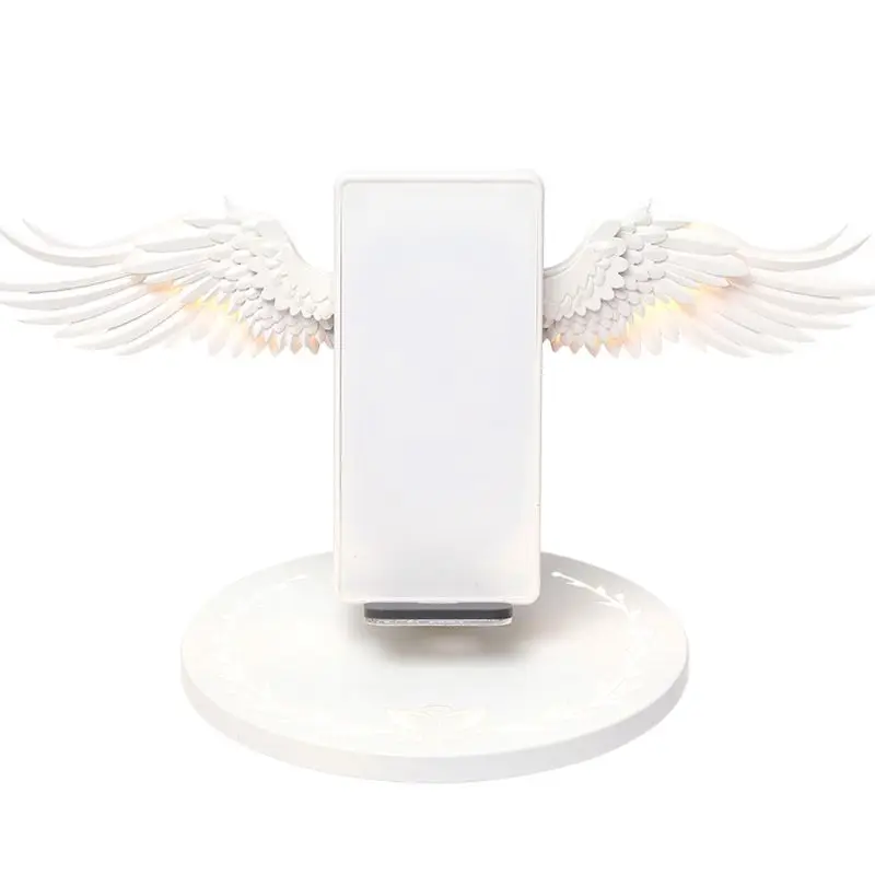 

Universal 10W Angel Wings Wireless Fast Charger Power Adapter Charging Dock Stand Holder for iPhone Samsung Huawei Xiaomi Mobil