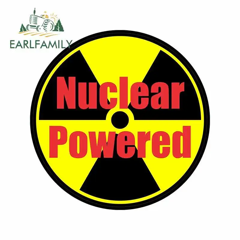 EARLFAMILY, 13 см x 13 см, для радиоактивных устройств, наклейка s, автомобильные аксессуары, водонепроницаемая наклейка, Виниловая наклейка для автомобиля
