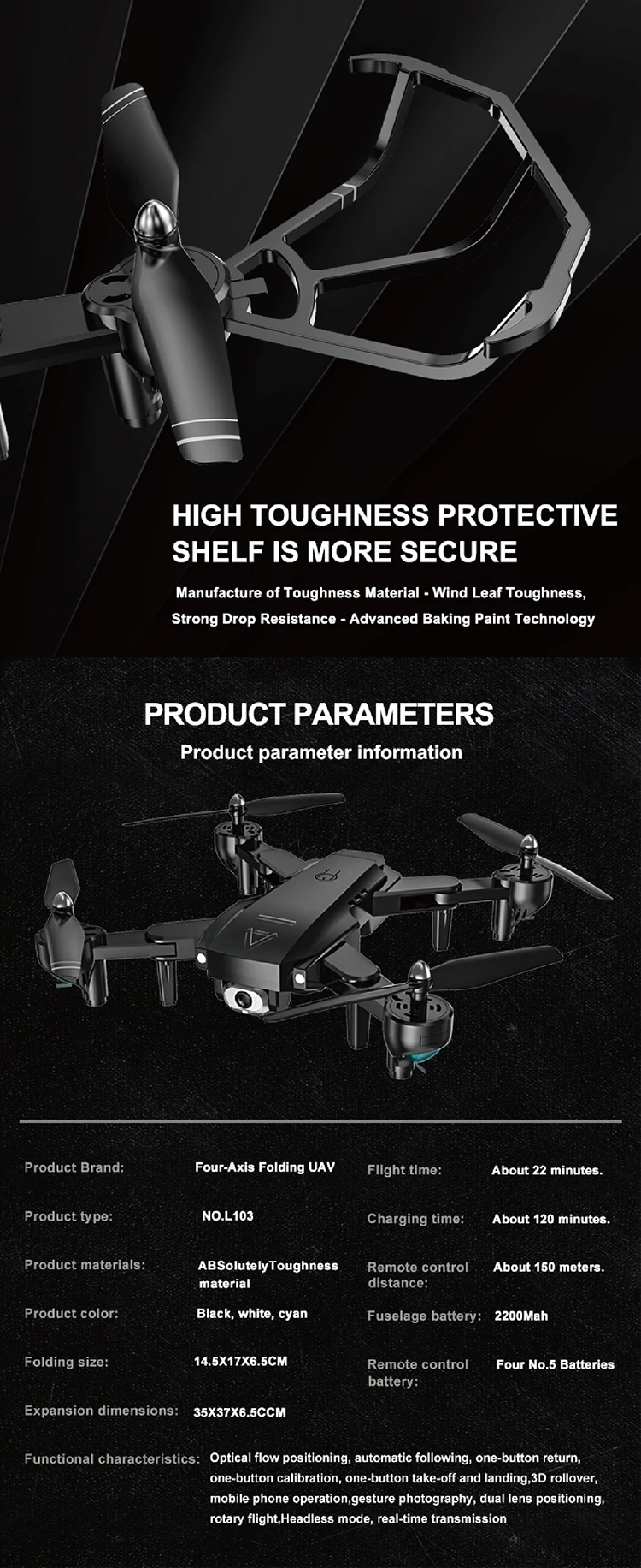 L103 складной Квадрокоптер Радиоуправляемый Дрон с камерой 1080p Wifi Fpv оптическое позиционирование потока Смарт Следуйте жестом фото Rc игрушки для детей