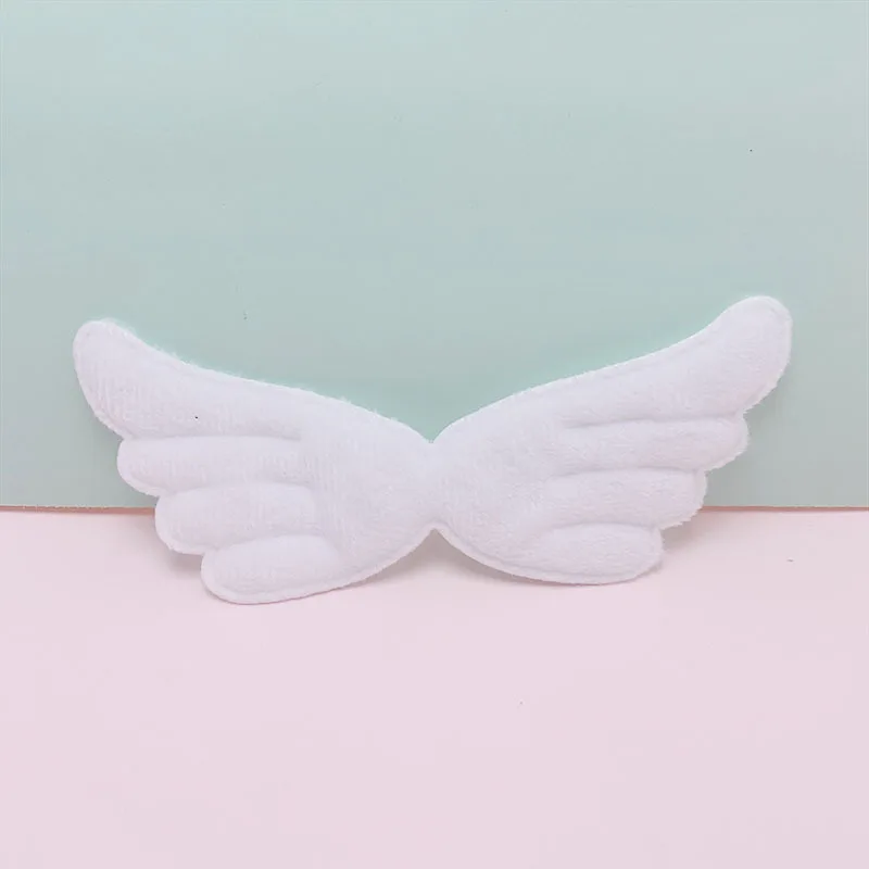 30 Teile/los 13.5*6CM Fühlte Engel Flügel Gepolsterte Applique Für Handgemachte Kleidung Hut Nähen Liefert DIY Haar Clip zubehör Patches – Detail 4
