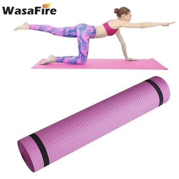 

173*60*0.6cm Yoga Mat 6MM Thick EVA Foam Non-slip Breathe Durable Yoga Mats Indoor Exercise Fitness Gym Equipment Pilates Pad
