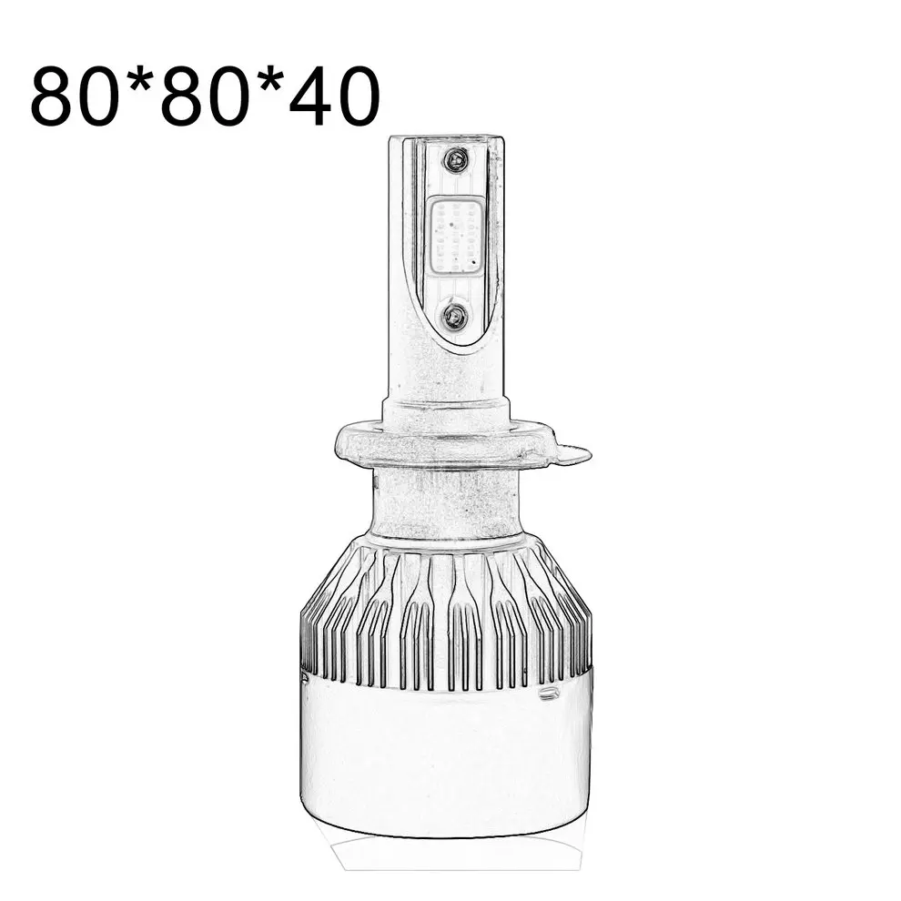 Автомобильные мини-фары EV9 6000K H7/9005/HB3/9006/HB4/H8/H9/H11/H1 светодиодный фонарь для передних автомобильных ламп