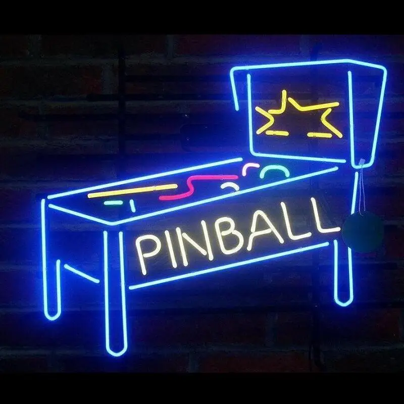 

Custom Pinball Machine Glass Neon Light Sign Beer Bar