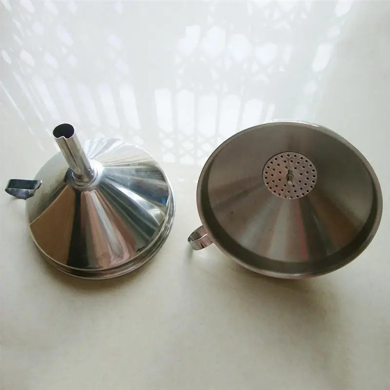 Kitchen Funnel Stainless Steel Funnel With Handle For Transferring Liquid Fluid Dry Ingredients Powder Home Kitchen 1 Kitchen Funnel Stainless Steel Funnel With Handle For Transferring Liquid Fluid Dry Ingredients Powder Home Kitchen 5