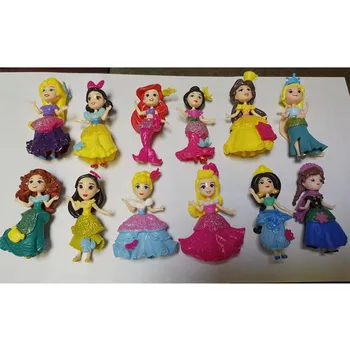 

12 Pcs carton princess model Action Toy Figures PVC action figure anime figure decoration doll kids toys for children