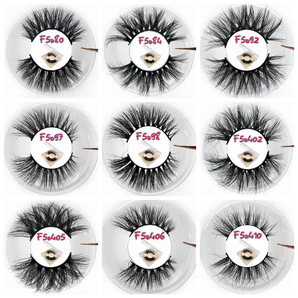 Mikiwi Free Logo 50 pairs 20mm 5D Mink Lashes Wholesale Dramatic Mink Lashes Bulk Custom Private label Fluffy lashes 4