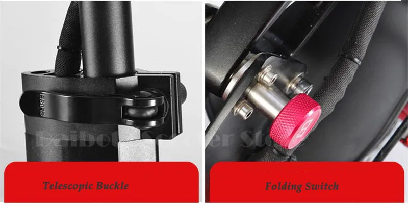 Daibot Electric Kick Scooter Two Wheel Electric Scooters Foldable 10 inch 36v48v Portable Folding Electric Bike (11)