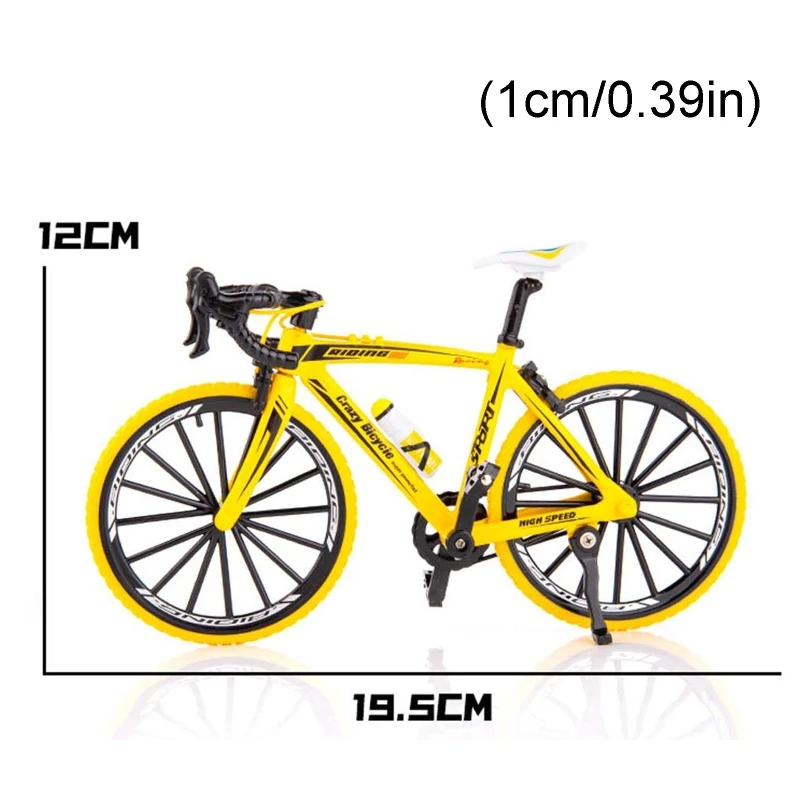 

1/10 Scale Simulation Alloy Bicycle Mini Folding Mountain Bike Model Ornaments