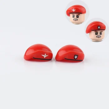 

WW2 Soldier Military Helmet Accessories Building Blocks WW2 British soldier beret Mesh MK2 helmet Accessories Brick toys