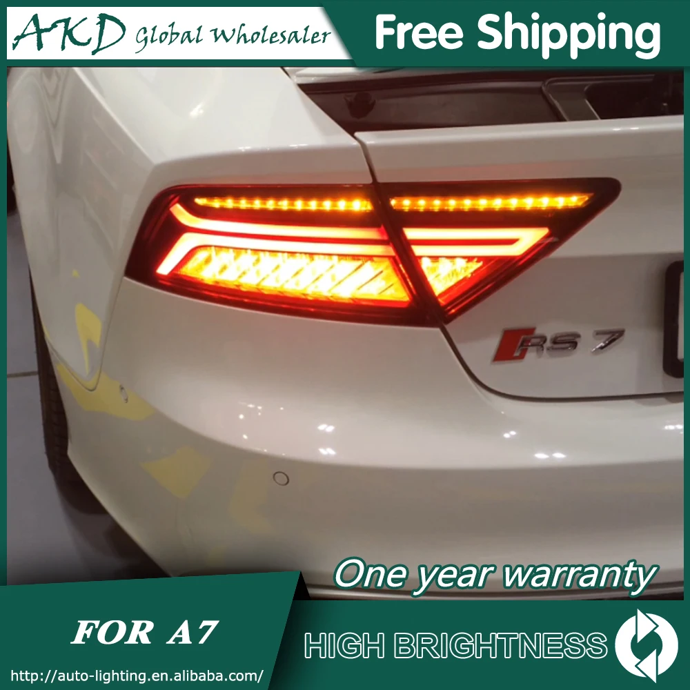 Задний фонарь для автомобиля Audi A7 2011- S7 светодиодная сигнальная лампа Противотуманные фары DRL дневные ходовые огни тюнинг автомобильные аксессуары