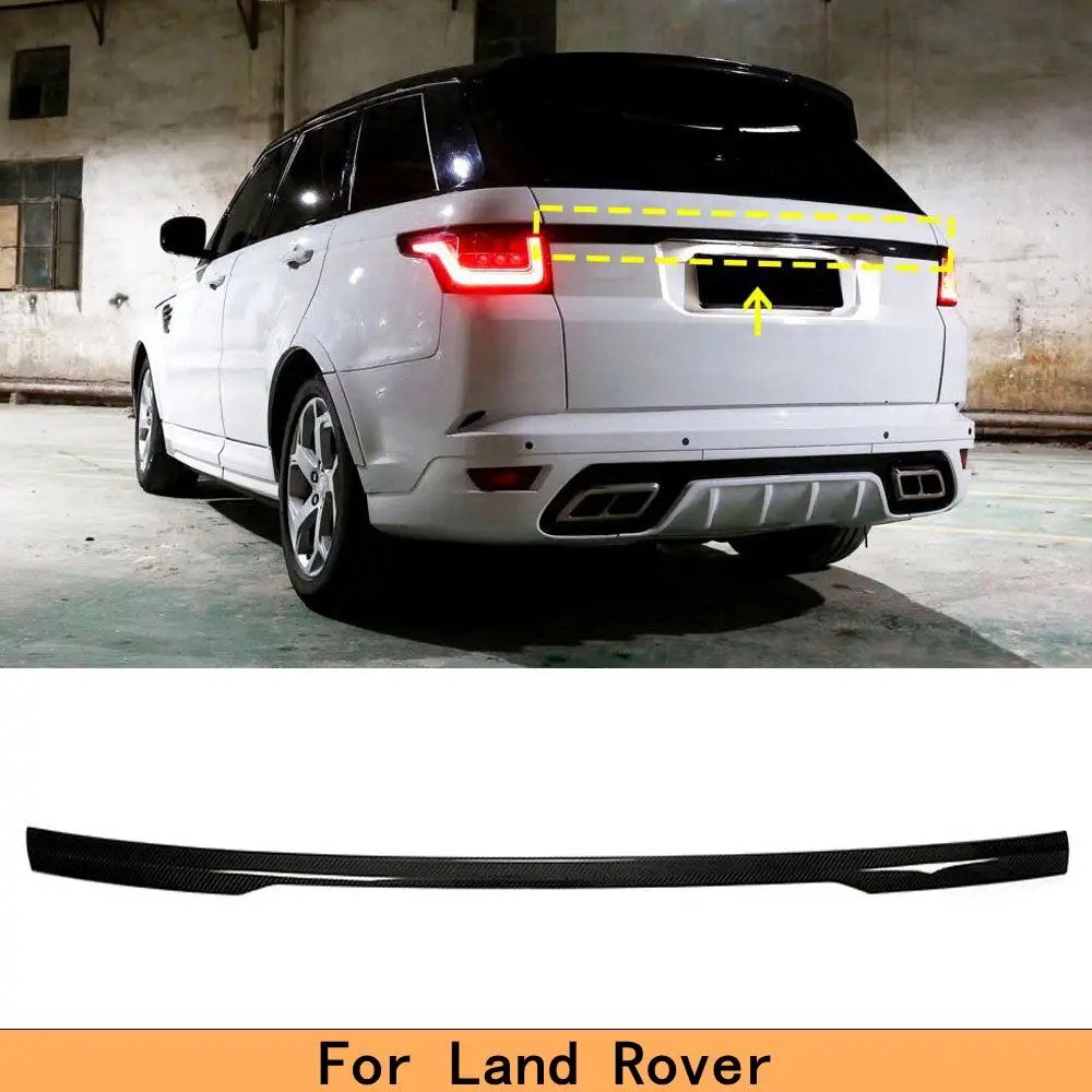 Carbon Fiber Car Rear Middle Spoiler Wing for Land Rover Range 2018 Trunk Boot Lip | Автомобили и мотоциклы