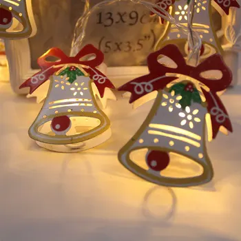 

1.8m/2.2m Christmas String Light Snowflake Snowman Elk LED Lights String for Home Decorative Battery Warm White Holiday Lamp