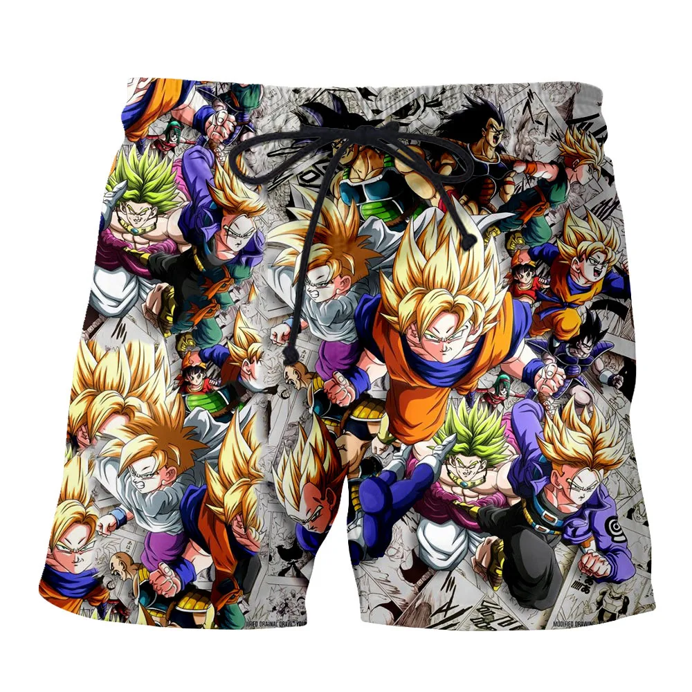 Watersports Surfing Shorts Men,Dragon Ball Z Print Mens Swim Surf Wear Board Shorts 2019 Summer Swimsuit Trunks Beach Shorts