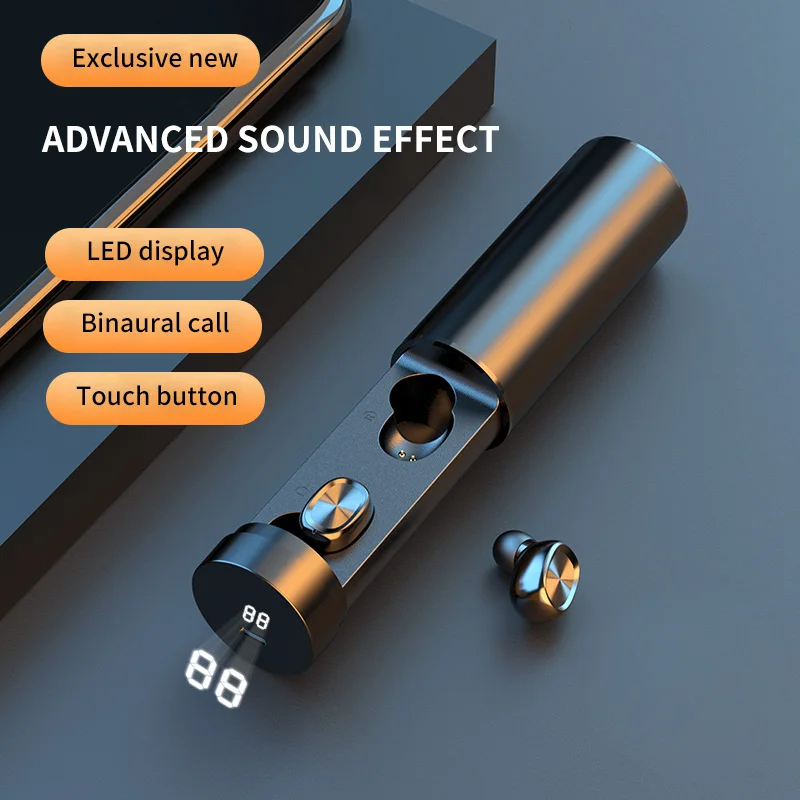 Bluetooth 5 0 Earphone TWS Earphones Wireless Headphones Touch Control Headset Earbuds Stereo Music Sport For Cell Phone IPhone