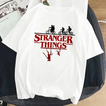 

Stranger Things T Shirt 3 Summer T-shirt Women Eleven Cartoon Print T Shirt Upside Down Harajuku Streetwear Funny Female T-shirt