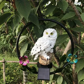 

Led Owl Solar Light With Solar Led Panel Fake Owl Waterproof Ip65 Outdoor Solar Powered Led Path Lawn Yard Garden Lamp