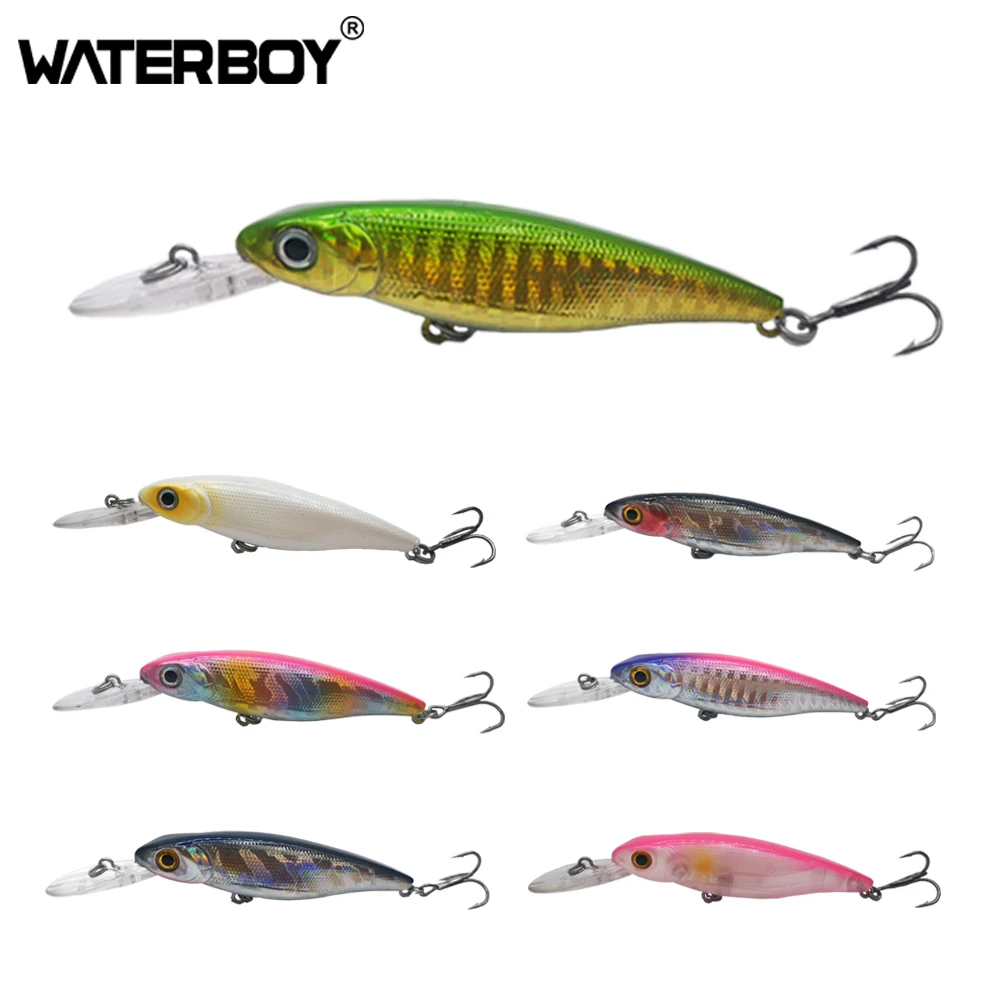 

WATERBOY 68MM 7.4g Fat Belly Minnow Fishing Lure Qualitied New Design Hotsale Deep Swimming Artificial Bait Tackle Isca