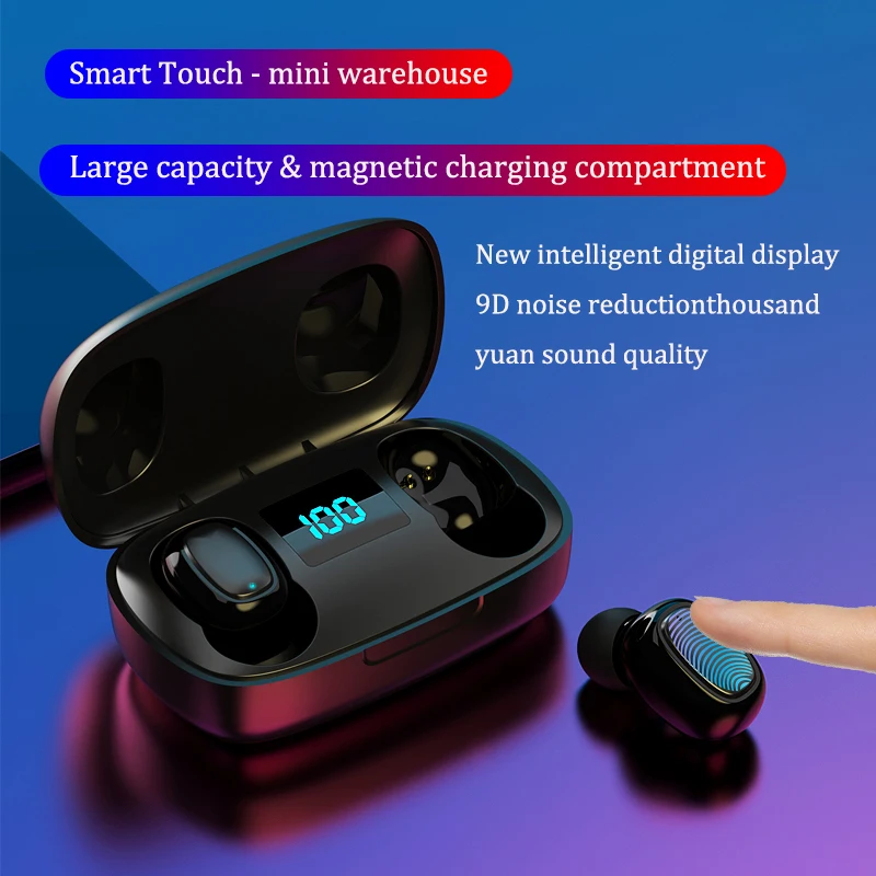 T10S наушники-вкладыши TWS Bluetooth наушники 5,0 беспроводной вкладыши HiFi наушники свяжитесь стерео Power цифровой дисплей для Huawei Iphone