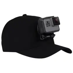 Для Go Pro Аксессуары для улицы Солнцезащитная шляпа Topi бейсболка с держателем крепление для GoPro HERO5 HERO4 Session HERO 5 4 3 2 1 черный