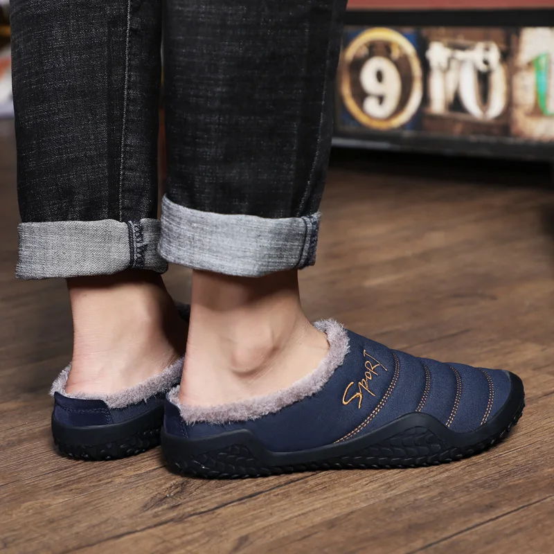 

Extra Large MEN'S SHOES 45 Slipper Cotton-padded Shoes 46 Widened Plus-sized 47 plus Velvet Warm Winter Extra-large No. 48 Thick