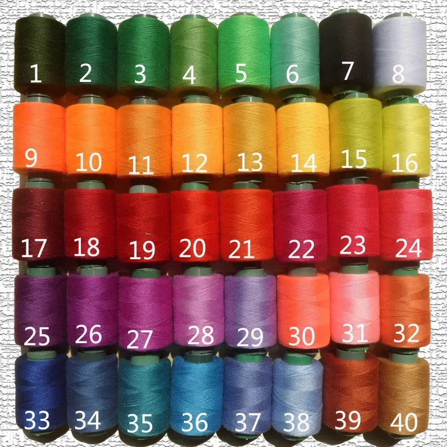 40 цветов ручной работы швейная нить, домашнее Вышивание, швейная машина линия коробка прочная ручная строчка LYQ