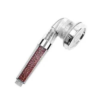 

New Adjustable High Turbo Pressure Shower Head Powerful Three Gears Water Saving Negative Ion Energy Sphere Bathroom Shower Head