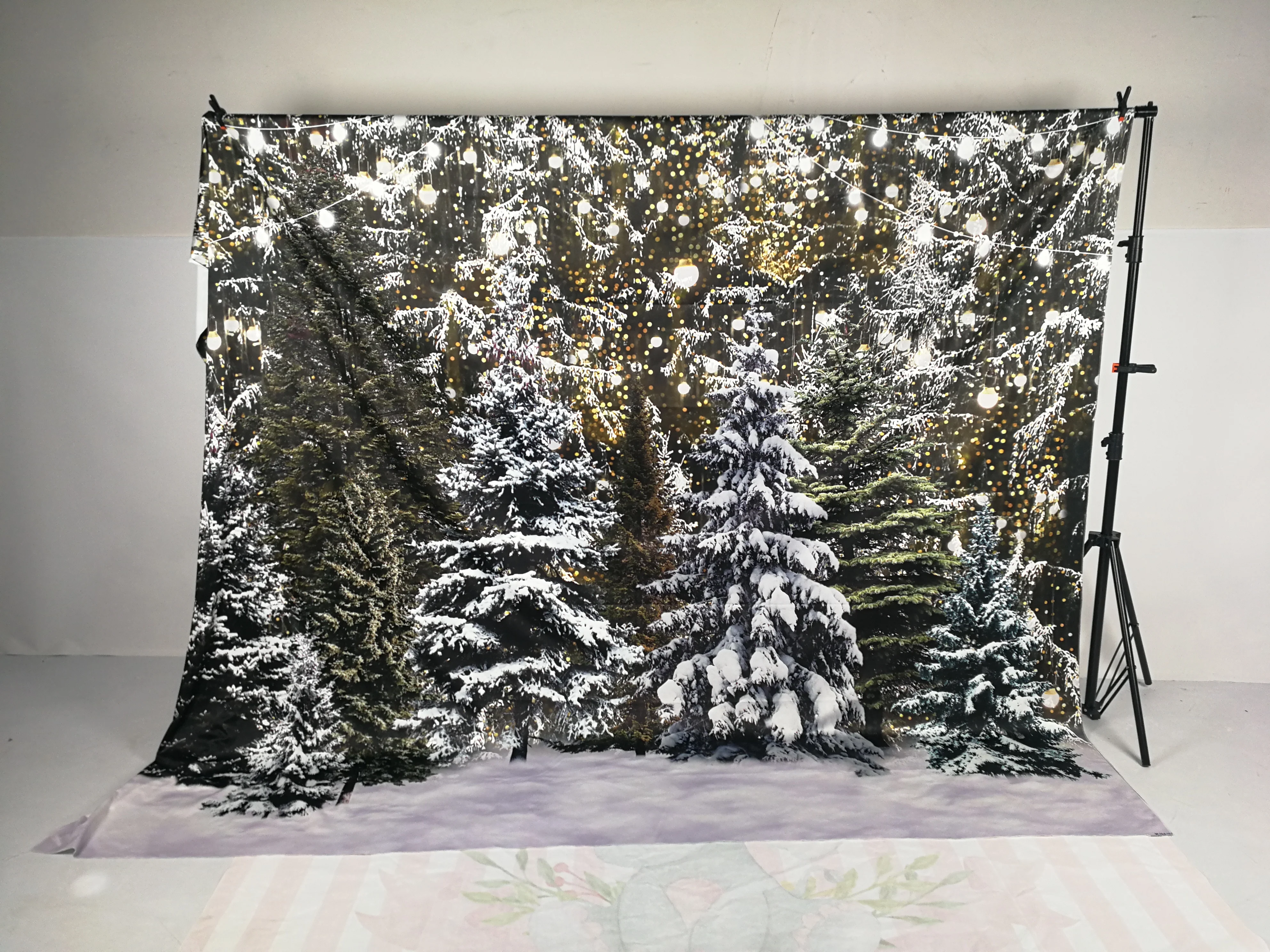 Allenjoy зимний фон для фотографирования лес фон для фотосъемки Рождественская елка год Блестящий Фон для фотосъемки фотостудия фотозонт Фотофон