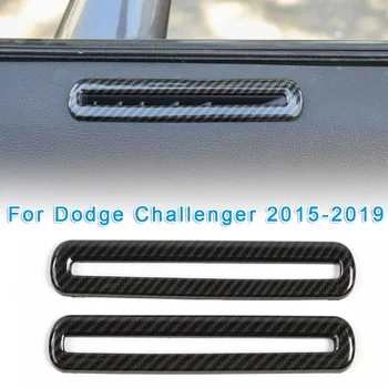 

Carbon Fiber Style Car Door Air Outlet Vent Cover Trim For Dodge Challenger 2015-2019 Door Air Condition Outlet Vent Trim